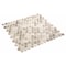 Andova Tiles Pixie Char Grey 3/4-in. Penny Round Fabric Look Matte Glass Wall & Floor Mosaic Tile ANDPIX226 - alternate 3
