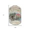Homeroots 13" X 8" Gray Cream And Green Resin Horse Welcome Sign Wall Decor 405124 - alternate 3