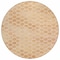 Homeroots 8' Peach And Rust Round Polka Dot Washable Indoor Outdoor Area Rug 615928 - alternate 3