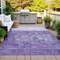 Homeroots 5' X 8' Purple And Silver Abstract Washable Indoor Outdoor Area Rug 632090 - alternate 7