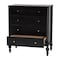 Baxton Studio Callison Spindle Chest - 4-Drawer Farmhouse Vertical Cabinet with Turned Accents for Bedroom, Black 271-14740-ZORO - alternate 5