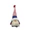 Homeroots 14" Red White and Blue Fabric Independence Day Standing Gnome Tabletop Sculpture with LED 493033 - alternate 1
