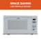 Commercial Chef 1.6 Cu.Ft.Countertop Microwave Oven, 1000 Watts, Small Compact Size, 10 Power Levels, White CHM16100W6C - alternate 4