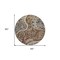 Homeroots 8' Brown Beige And Tan Round Floral Medallion Washable Indoor Outdoor Area Rug 603175 - alternate 4
