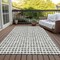 Homeroots 8' X 10' Gray Charcoal And Silver Geometric Washable Indoor Outdoor Area Rug 583297 - alternate 8