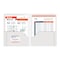 C-Line Products 8-1/2" x 11" White Two-Pocket Heavyweight Poly Portfolio Folder, 1/EA, 25/BX 33957-BX - alternate 4