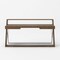Homeroots 67" Natural And Brown and Black Wood and Iron Writing Desk With Two Drawers 482429 - alternate 1