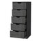 Homeroots 18" Gray Five Drawer Standard Chest 552268 - alternate 5