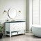 James Martin Vanities Breckenridge 48'' S Vanity, Bright White w/ Parisien Bleu Top w/FreePower Wireless Charger 330-V48-BW-FPBL - alternate 5