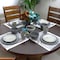 Elama Tahitian Pearl 16 Piece Stoneware Dinnerware Set in Slate and Stone Pearl EL-TAHITIANPEARL - alternate 2