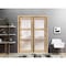 Sartodoors Sliding Closet Frosted Glass Bypass Doors, Lucia 2552 Oak, Sturdy Rails Moldings Trims Hardware Se LUCIA2552DBD-DUB-4884 - alternate 4