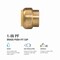 Proline Series 1-in PF Brass Push Fit Cap 6633-005 - alternate 2