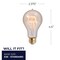 Bulbrite 25 Watt Dimmable Antique Nostalgic Loop Filament A19 Medium E26 Incandescent Bulb, 4 PK 861373 - alternate 7