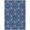 Homeroots 8' X 10' Navy Blue And Ivory Geometric Washable Indoor Outdoor Area Rug 614092 - alternate 1