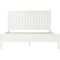 Homeroots White Shiplap Texture Solid Wood King Bed Frame 523623 - alternate 7
