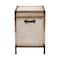 Baxton Studio Laura Vintage White Canvas 2-Drawer End Table Trunk 247-13840-ZORO - alternate 5