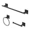 Oakbrook Collection Matte Black Zinc Towel Bar Set BH-OB5000MB - alternate 1
