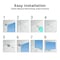 Fab Glass And Mirror Glass Dry Erase Board for Wall - Magnetic Glass Board with Blue Surface - Frameless (48in x 96in) MB48x96-SB606 - alternate 5