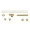 Kingston Brass Plumbing Sink Trim Kit with Bottle Trap, Brushed Brass KPK807P - alternate 1