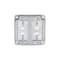 Raco Universal Exposed Work Cover, 0.563 in L, 4-1/8 in W, Square, 2 -Gang, Steel, Gray 809U - alternate 2