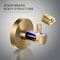 Kibi Circular Bathroom Towel & Robe Hook - Brushed Brass KBA1401BB - alternate 5