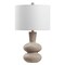 Jonathan Y Matheo 24 in. Modern Minimalist Sculptural Oak-Grain Resin LED Table Lamp, Antique Brown JYL5708A - alternate 6