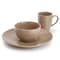 Gibson Home Everyday Plus 12 Piece Stoneware Dinnerware Set in Mocha Brown 750123466M - alternate 6