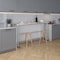 Amgood 18in D x 72in L Stainless Steel Open Base Table, 3in Casters AMG WT-1872-RCB-WHEELS-Z - alternate 3