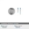 Amerock Ville 1-1/8 inch (29mm) Diameter Polished Chrome Cabinet Knob, 25PK 25VMP3677426 - alternate 4