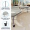 Flash Furniture Commercial Adjustable Height Kidney Activity Table with Locking Casters-LTGY XU-A4896-KIDNY-LTGRY-T-P-CAS-GG - alternate 5