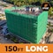 Xpose Safety Construction Debris Safety Netting, 8.5 ft x 150 ft Roll, 1/4in Mesh, Fire Retardant, Green NFR14-86150-GRE-X - alternate 5