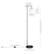 Homeroots 68" Black And White Reading Floor Lamp With White Glass Globe Shade 523521 - alternate 6
