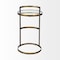 Homeroots 27" Gold And Clear Glass Round End Table 380690 - alternate 5