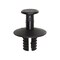 Auveco Push-Type Retainer; Head Diameter: 15mm, Stem Length: 8mm, Fits Into 7mm Hole, Black Nylon, 15PK 21990 - alternate 1