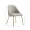 Manhattan Comfort Gracie Dining Chair in Stone and Gold - Set of 2 2-DC100-GST - alternate 5