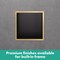Hansgrohe Individual Wall Niche Brushed Stainless Steel w/ Design Frame 12"x 12"x 4" in Matte Black 56097670 - alternate 5