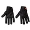 Klein Tools Mechanics Gloves, Fabric Palm, L, Black 40233 - alternate 1