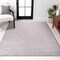 Jonathan Y Cole Modern Minimalist Pinstripe High-Low Dark Silver/White 3 ft. x 5 ft. Area Rug CAR101E-3 - alternate 1