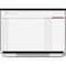Quartet Calendar Planning Board, Plastic, 24 in, 36 in, Fiberboard/Plastic Frame, White/Gray/Red, Gloss CP32P2 - alternate 1