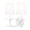 Z-Lite Aslin Textured White 2 Light Wall Sconce 830-2S-TXWH - alternate 1