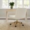 Martha Stewart Eloise Upholstered Office Chair in Off White/Polished Brass CH-232196-2-CR-GLD-MS - alternate 6