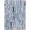 Homeroots 5' X 8' Blue And Gray Striped Washable Indoor Outdoor Area Rug 615513 - alternate 1