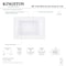 Kingston Brass 48" Acrylic Rectangular Drop-In Tub with Anti-Skid Surface, Glossy White VTPN483419T - alternate 4