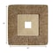 Homeroots 14" X 14" X 2" Brown Concave Square Double Layer Ribbed Wall Plaque Set Of 2, 2PK 274777 - alternate 4