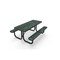 Mytcoat 6ft Rectangular Portable Outdoor Table, Green, Seats 6, Punched Steel, Textured Coating 804067 - alternate 1
