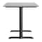 Flash Furniture 48" x 30" Tabletop, Gray Faux Concrete, Seamless Surface Technology, 5x22 Black Table Height T-Bases ST-REC3048-CMGY-T0522-GG - alternate 4