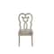 Homeroots Set of Two Ivory and Champagne Upholstered Velvet And Solid Wood Dining Side Chairs, 2PK 573387 - alternate 8