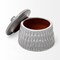 Homeroots 5" Gray Ceramic Box With Lid 392825 - alternate 4