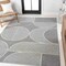 Jonathan Y Nordby High-Low Geometric Arch Scandi Striped Gray/Cream 4 ft. x 6 ft. Indoor/Outdoor Area Rug SCN104C-4 - alternate 4