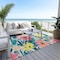 Homeroots 8' X 10' Blush And Pink Floral Washable Indoor Outdoor Area Rug 610976 - alternate 5